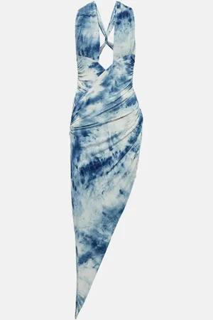 ALEXANDRE VAUTHIER Printed cut-out midi dress