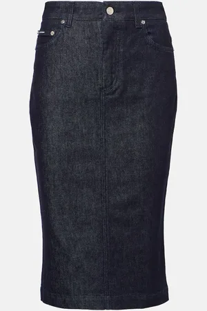 Dolce & Gabbana Denim midi skirt