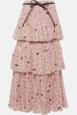 ZIMMERMANN Ottie floral midi skirt