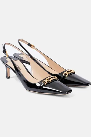 Tom Ford Whitney 55 patent leather slingback pumps