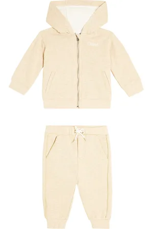 Chloé Baby cotton sweatshirt and sweatpants suit