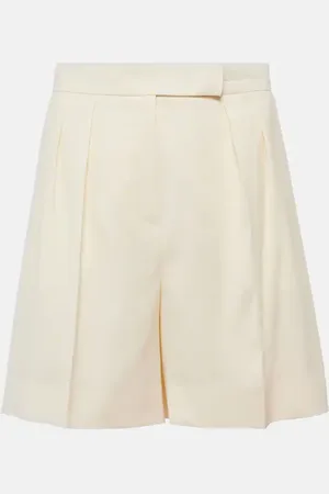 Max Mara Priamo high-rise virgin wool shorts