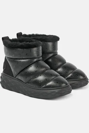 Jimmy Choo Xan shearling-lined leather snow boots