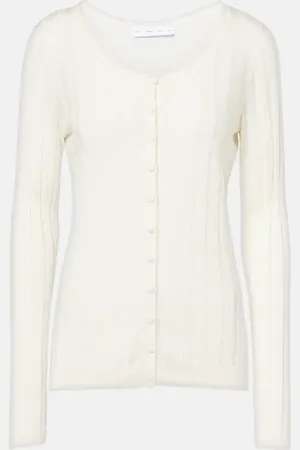 Proenza Schouler Label Hattie ribbed-knit cardigan