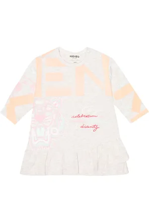 Kenzo Baby ruffle-trimmed printed dress