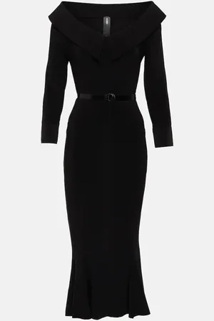 Norma Kamali Off-shoulder jersey midi dress