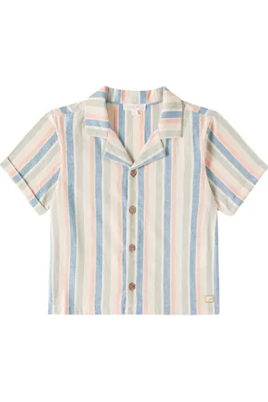 Louise Misha Alov striped cotton and linen shirt