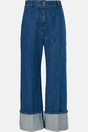 Patou Cropped wide-leg jeans