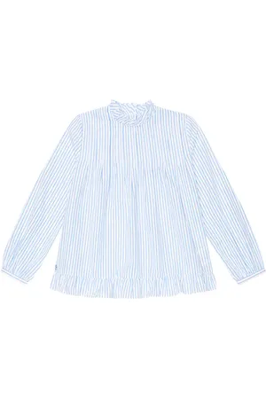 Ralph Lauren Striped cotton poplin blouse