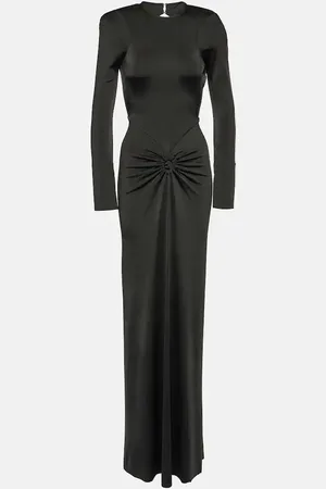 Victoria Beckham Gathered jersey maxi dress