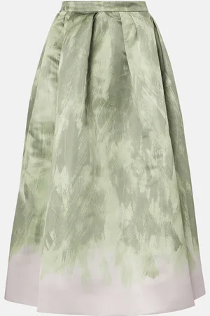 DRIES VAN NOTEN Satin midi skirt