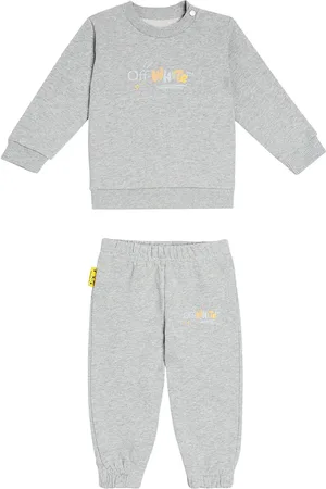 OFF-WHITE Baby Funny jersey sweatshirt and sweatpants set