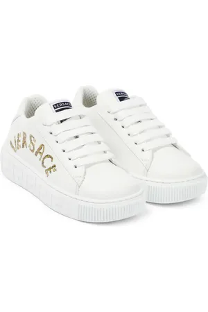 VERSACE Seashell Baroque leather low-top sneakers