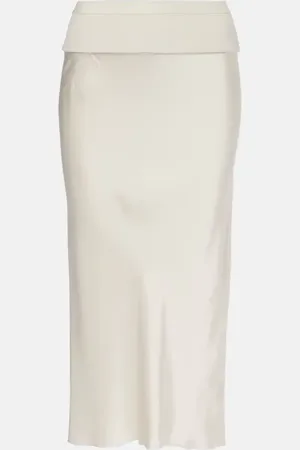 Rick Owens Satin midi skirt