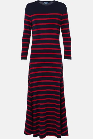 Ralph Lauren Striped knitted maxi dress