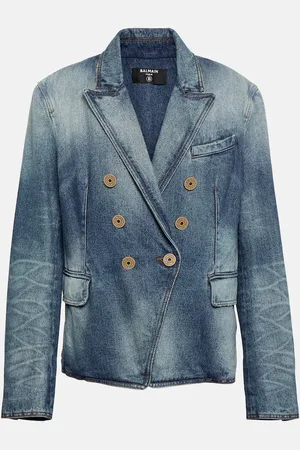 Balmain Double-breasted denim jacket