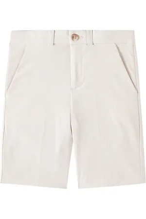BONPOINT Calvin striped cotton-blend shorts
