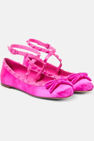 VALENTINO GARAVANI Rockstud embellished ballet flats