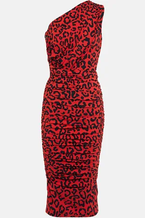 Dolce & Gabbana Leopard-printed jersey midi dress