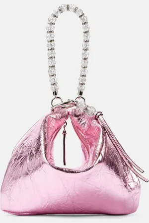 Jimmy Choo Callie Small metallic leather clutch