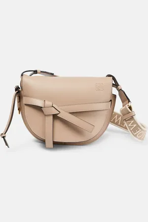 Loewe Gate Dual Small leather and jacquard shoulder bag