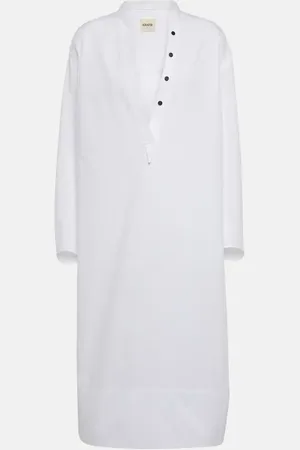 Khaite Brom cotton midi dress