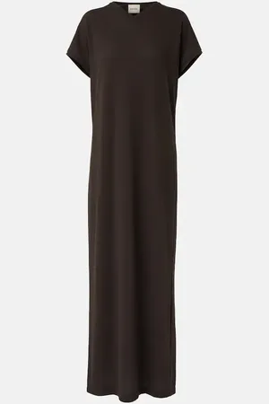 Khaite Verda cotton-blend jersey maxi dress