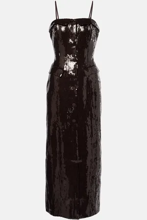 ROTATE Sequined midi dress