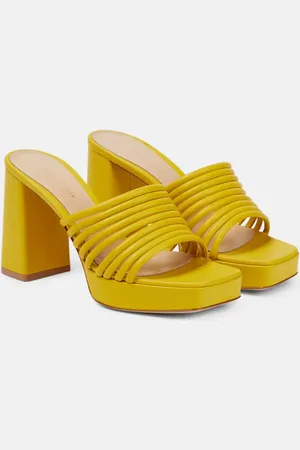 Gianvito Rossi Lena 95 leather mules