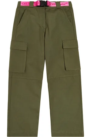 OFF-WHITE Logo cotton cargo pants