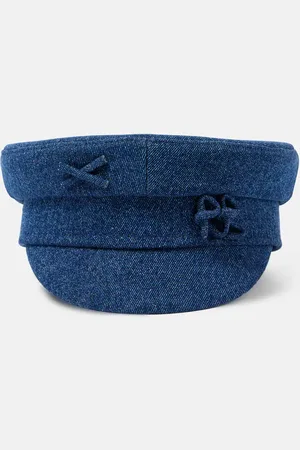 Ruslan Baginskiy Embellished denim newsboy cap