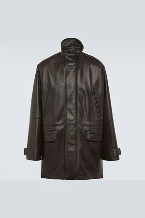 Balenciaga Leather parka
