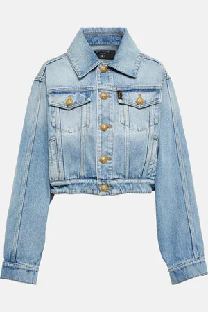 Balmain Cropped denim jacket
