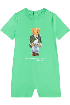 Ralph Lauren Baby Polo Bear cotton jersey playsuit