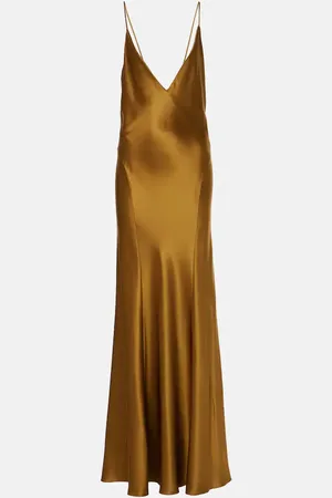Saint Laurent Satin maxi dress