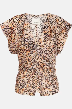 Isabel Marant Lonea gathered ruched top