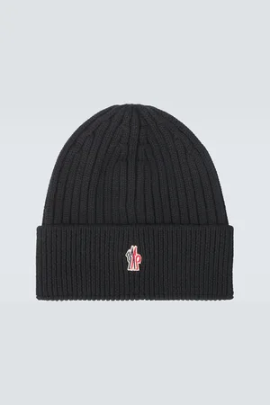 Moncler Logo virgin wool beanie