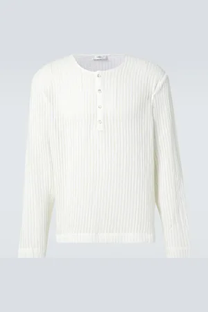 COMMAS Striped Henley shirt