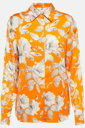Erdem Lillia floral satin blouse