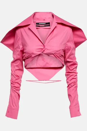 Jacquemus La Chemise Meio cotton cropped shirt