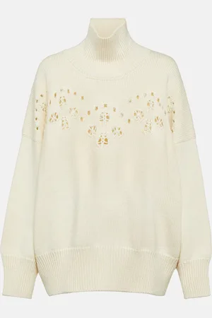 Chloé Pointelle wool sweater
