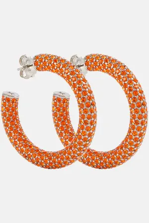 Amina Muaddi Cameron Medium hoop earrings