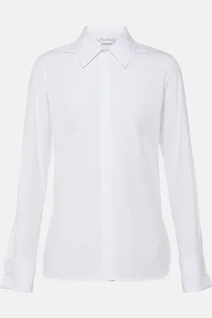Max Mara Knut cotton-blend poplin shirt