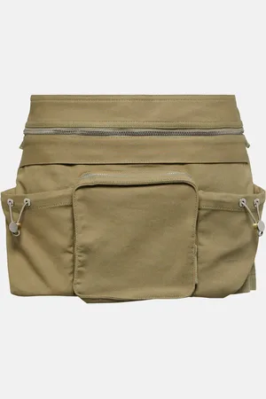 DION LEE Cotton-blend belt bag miniskirt