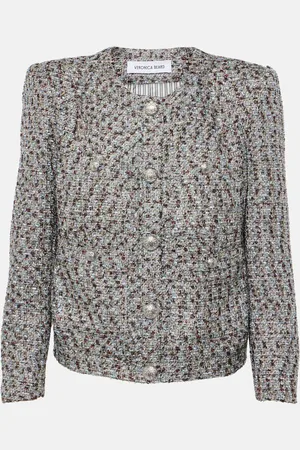 VERONICA BEARD Ferazia metallic tweed jacket