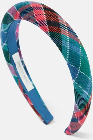 Jennifer Behr Tartan jacquard headband