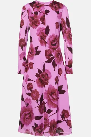 Erdem Floral crÃªpe midi dress