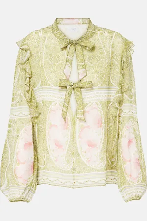 Giambattista Valli Printed silk georgette blouse