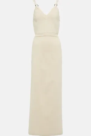 Paco rabanne Embellished knit midi dress