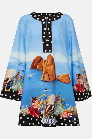 Dolce & Gabbana Capri printed cotton kaftan